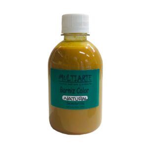 Barniz para aplicar en madera solvente agua color NATURAL 250cc MultiArte