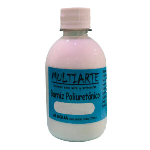 Barniz Poliuretanico Multiarte al agua brillante 250cc